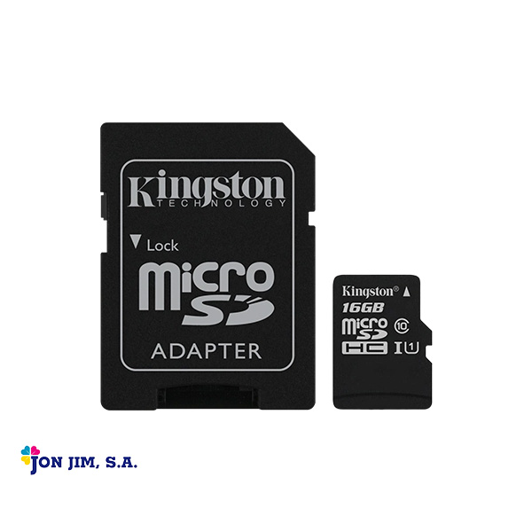 mago violento Estadísticas Memoria Micro SD Kingston 16GB SDC4 - JON JIM, SA