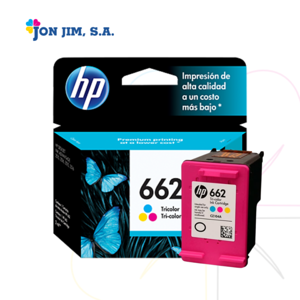Cartucho de Impresión HP 662 Tricolor