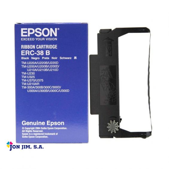 Cinta Epson ERC-38B Negro Original C43S015374 - JON JIM, SA