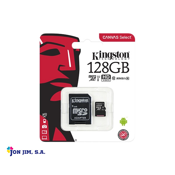 Memoria Micro SD Kingston 128 GB SDCS - JON JIM, SA