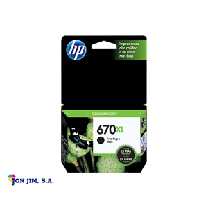Cartucho De Impresión Negro HP 670XL (CZ117AL)