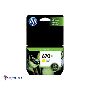 Cartucho De Impresión Amarillo HP 670XL (CZ120AL)