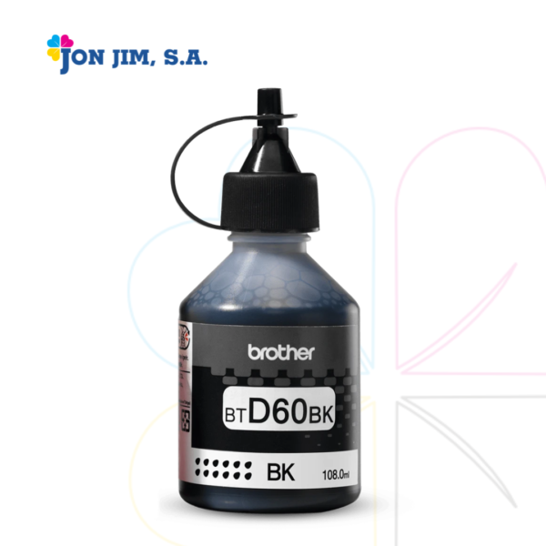 Botella de Tinta Brother Negro BTD60DK Inyección de tinta