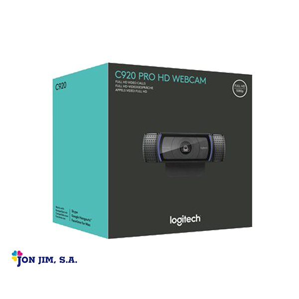 Cámara Web HD Logitech C920 Pro Webcam 1080P, USB, Micrófono - JON JIM, SA