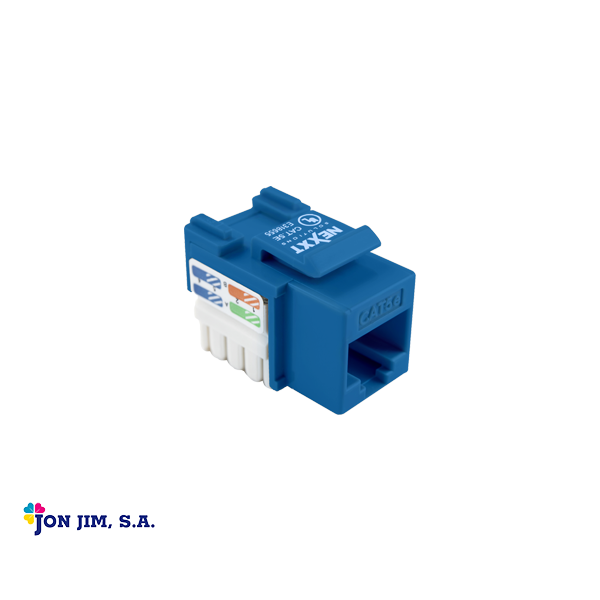 Conector Jack RJ45 Hembra Azul Cat5E (AW110NXT12) - JON JIM, SA