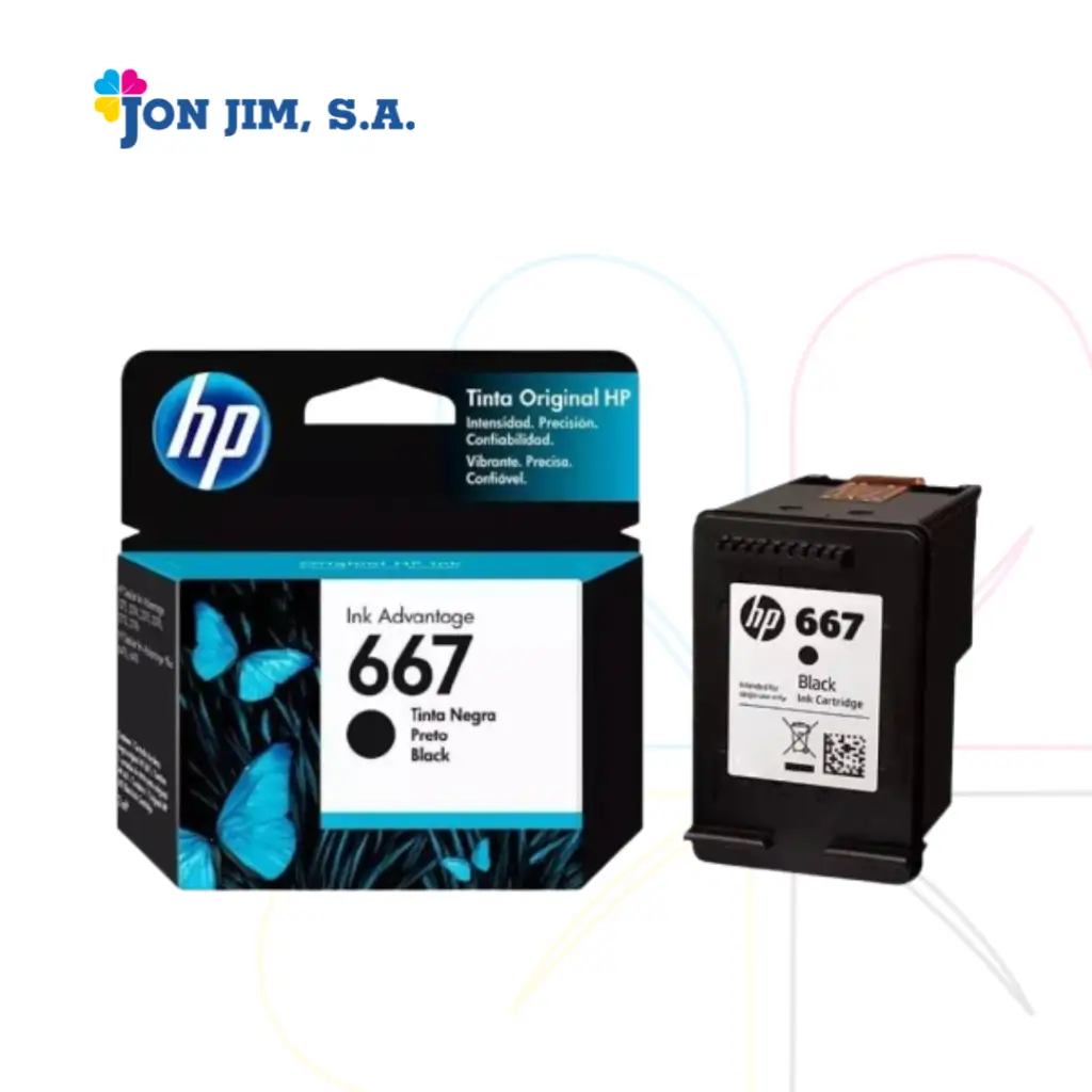 Cartucho De Impresión HP 667 Negro