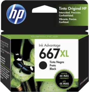 Cartucho De Impresión HP 667XL Negro
