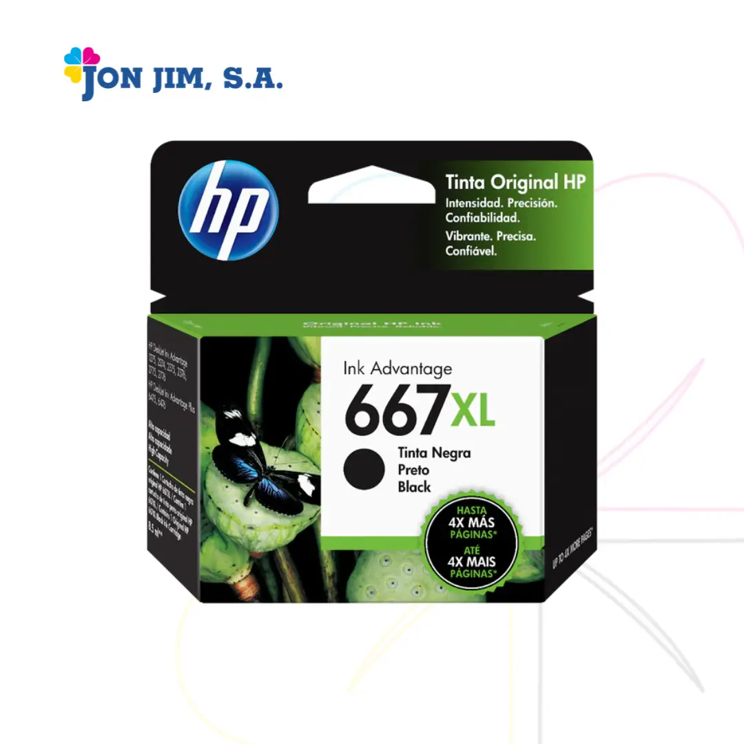 Cartucho De Impresión HP 667XL Negro