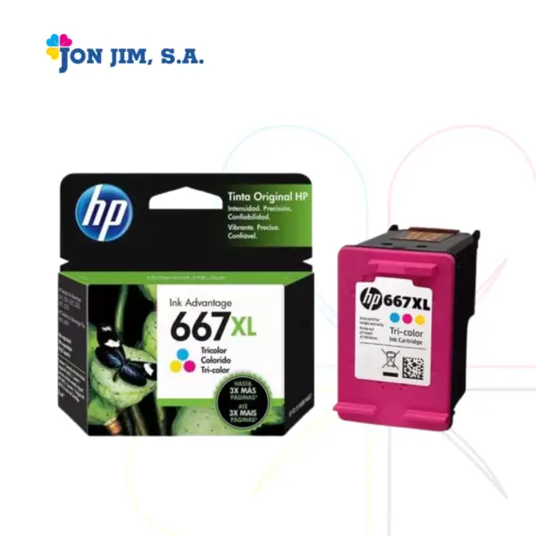 Cartucho De Impresión HP 667XL Tricolor
