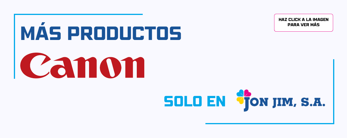 Banner de más productos canon en jonjim