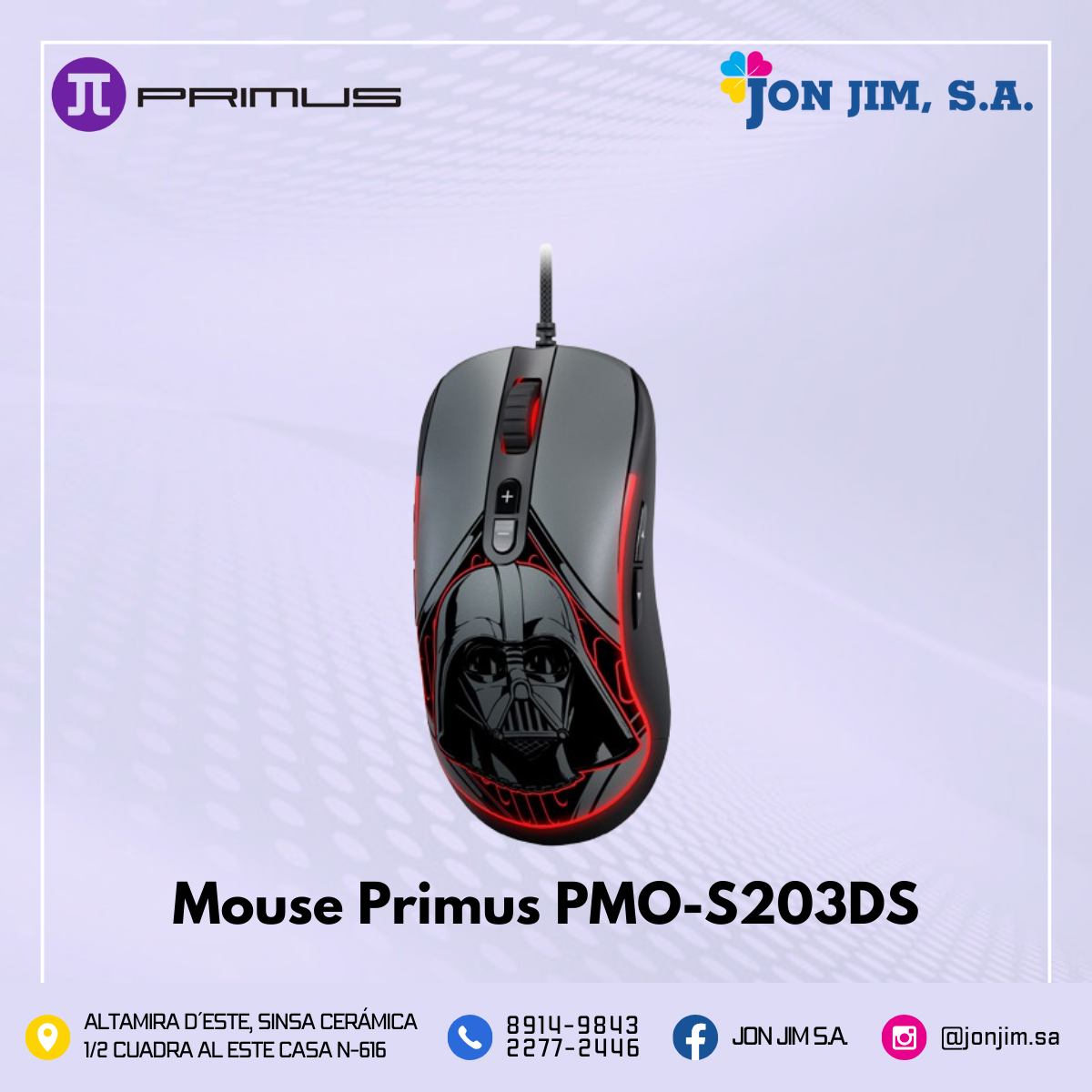 Mouse Gaming Dark Side Primus Gaming GLADIUS12400T